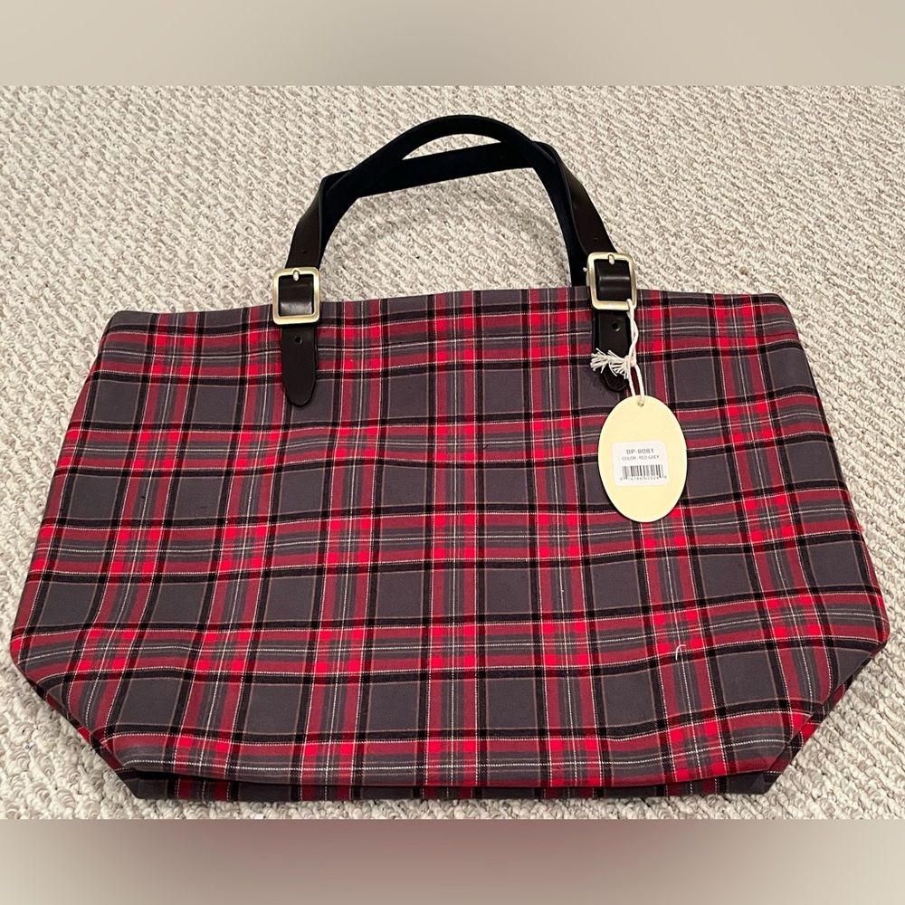 Backpacker Flannel Tote